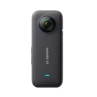 Caméra d'action 360° Insta360 X5 pour moto, étanche, 8K, robuste, zoom optique CMOS, vlogging, objectif interchangeable, audio clair
