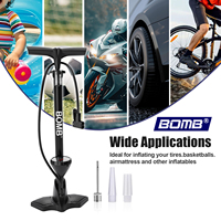 Pompe à main BOMB 80-130 PSI en acier pour vélo, avec valve à aiguille, légère, étanche, jauge intégrée, haute pression, économie d'effort