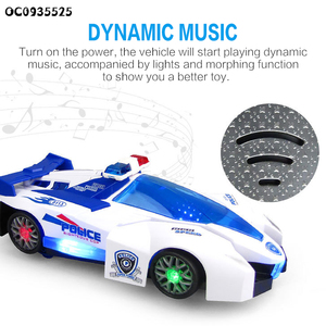 Voitures de police électriques transformables pour enfants, jouets pour garçons avec lumière et musique - Product Image 6