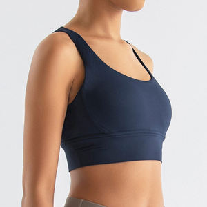 Soutien-gorge de sport double face brossé pour femme, best-seller, <span class=keywords><strong>avec</strong></span> absorption <span class=keywords><strong>des</strong></span> chocs et effet sculptant, idéal pour le yoga et le fitness. - Product Image 2