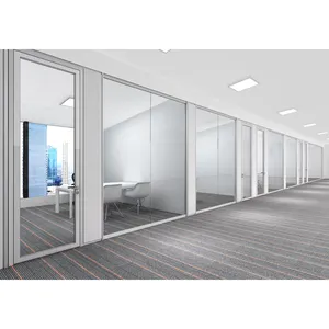 Flexspace aluminum Versatile and functional office glass partition system Increased Office Productivity with sliding doors