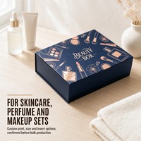 Boîte cadeau magnétique pliable avec logo personnalisé 320x220x60mm Emballage en carton rigide pour cosmétiques Soins de la peau Vente en gros Échantillon gratuit