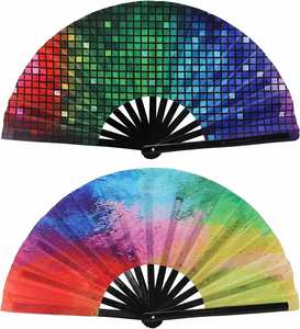 Custom Printed Logo Folding <b>Hand</b> <b>Fan</b> Wedding Bamboo <b>Hand</b> Held <b>Fan</b> - Product Image 4