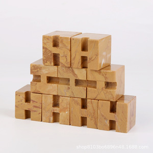 Sello de piedra amarilla natural Shoushan Gaoshan 3x3 para caligrafía, pintura, práctica de tallado de sellos con nombre para principiantes - Product Image 5