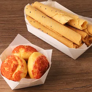 LOKYO пользовательский Печатный одноразовый торт сэндвич хлебобулочная пищевая упаковка закуска десерт хлеб бумажный поднос