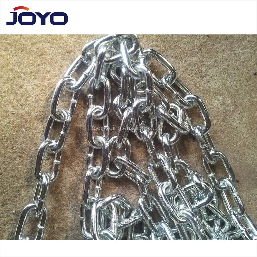 Galvanized Din5685A welded short link steel link chain