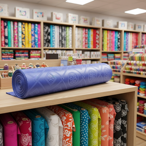 Tessuto 100% Poliestere Effetto Pelle di Pesca, Fodera in Twill Resistente alle Pieghe, Traspirante, 80 GSM, Bazin Ricamato Africano, Fornitore di Bazin - Product Image 3