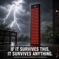 Panneau de luminothérapie rouge à spectre complet 240W pour extérieur, résistant aux intempéries IP65, AQU-240, haute résistance aux températures, sauna humide, spa