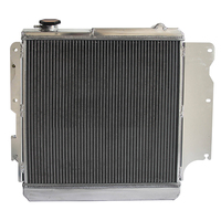 Radiateur entièrement en aluminium avec cache-ventilateur pour Jeep TJ Wrangler 1997-2006, pièces automobiles, système de refroidissement du moteur, remplace 52028041