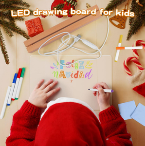 Led-Bericht Acryl Bord Met Standaard Droog Uitwisbaar Schrijven Nachtlampje Notitiebord - Product Image 2