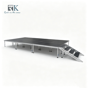 Portable Stage Adjustable Height Stage Event Stage <b>Platform</b> with Aluminum Stage Riser Factory Prices for Perform - Product Image 1
