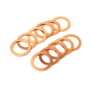 High Temperature Performance 12*16*1mm Corrosion Resistant <strong>Copper</strong> Flat <strong>Washer</strong> <strong>Copper</strong> <strong>Washers</strong> for Injectors Nozzles - Product Image 2