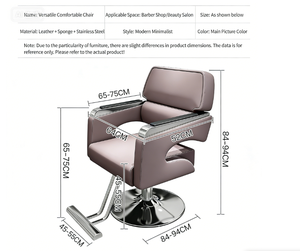 Sillón <span class=keywords><strong>de</strong></span> Peluquería Moderno para Salón <span class=keywords><strong>de</strong></span> Belleza, Silla Profesional para Corte <span class=keywords><strong>de</strong></span> Cabello, Barbería - Product Image 6