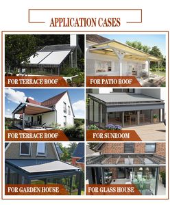 Protection solaire personnalisée ombre toit conservatoire auvent horizontal rétractable pour vérandas - Product Image 6