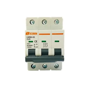 ZCEBOX 15 amp 20 amp 50 amp 63a 3p 12v 1000v mini circuit breaker mcb