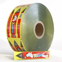 Ruban de marquage personnalisé film PE impression en rouleau film plastique écrous alimentaire bonbons barre de chocolat emballage 35 microns Bopp feuilles rouleau de film