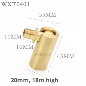 सभी तांबे के पीतल सार्वभौमिक सिर समायोज्य दिशा तल/दीवार/टेबल लैंप फिटिंग खोखले आंतरिक दांत मॉडल wxt04 - Product Image 6