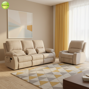 Sofá <span class=keywords><strong>reclinable</strong></span> manual de <span class=keywords><strong>3</strong></span> <span class=keywords><strong>plazas</strong></span> moderno, muebles de cuero PU, sala de estar <span class=keywords><strong>reclinable</strong></span>, Teatro genuino, juegos de sofá <span class=keywords><strong>reclinable</strong></span> de lujo 8923 - Product Image 1