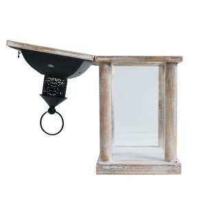 Đèn Lồng Nến Gỗ Bán Chạy Nhất Hình Chữ Nhật Màu Gỗ Đau Khổ Trang Trí Nhà Cửa Ngoài Trời Và Trong Nhà Tùy Chỉnh BSCI 100 Chiếc - Product Image 5