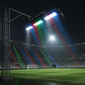 Luz Lineal Asimétrica RGBW DMX de Alta Eficiencia, Cuerpo de Aluminio, IP65, Garantía de 5 Años, CRI 80, 100-277V, para Estadios Deportivos, Gran Venta - Product Image 3