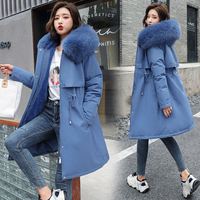 Manteaux chauds d'hiver pour femmes, vestes à capuche en fausse fourrure, parka, vêtements longs, 6XL