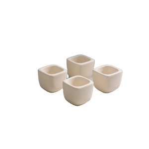 Creuset carré en alumine pour la fusion de l'or, haute pureté sur mesure avec couvercle, résistant aux hautes températures - Product Image 2