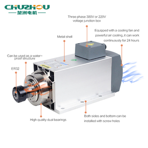 High Speed <strong>Spindle</strong> For Cnc Motor Air Cooling 3.0KW Milling Drilling Electric <strong>Spindles</strong> - Product Image 5