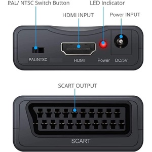 Convertisseur et émetteur d'images et de son SCART pour TV et moniteur, modèle L024, fabriqué en Italie - Product Image 3