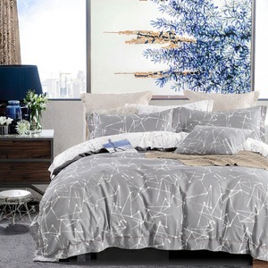 Parure de lit King Size de qualité supérieure, style européen, texture estampée or, 100% polyester, 200 fils/cm², tissée, toutes saisons - Product Image 3