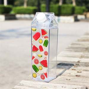 Wholesale Stocked 500Ml 750Ml 1L Transparent Colored PS <b>Plastic</b> Outdoor Cycling Water Bottle Direct <b>Drinking</b> for Sports - Product Image 1