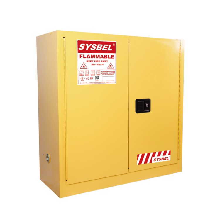 SYSBEL FM CE approvato OSHA Standard 30 Gal 114L 2 porte giallo infiammabile liquido a prova di esplosione armadio ignifugo