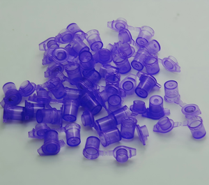 Vente en gros de Sliver rose # 5, # 6 # 7, # 8, # 9, # 10, # 11 flacons en plastique à couvercle rabattable, contenants d'échantillons, pots cosmétiques à couvercle rabattable - Product Image 4