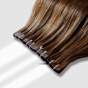 Extensiones de Cabello con Cinta Adhesiva Marrón Vietnamita |   Colores Mixtos Marrón Chocolate y Marrón Castaño |   Cabello Virgen de Bebé - Product Image 1