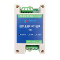 Conversión RS485 a 4-20mA 0-5V 0-10V Módulo de transformación 2 4 canales Modbus RTU RS485 a módulos convertidores industriales analógicos