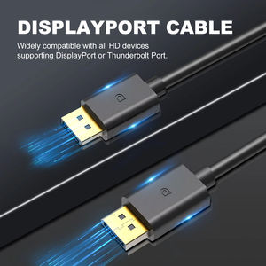 Adaptador Justlink 4K <span class=keywords><strong>de</strong></span> 1,8 m, <span class=keywords><strong>Cable</strong></span> DP macho a macho grande, chaqueta <span class=keywords><strong>de</strong></span> PVC, <span class=keywords><strong>Cable</strong></span> <span class=keywords><strong>de</strong></span> vídeo HD para <span class=keywords><strong>TV</strong></span>, Monitor <span class=keywords><strong>de</strong></span> tarjeta gráfica <span class=keywords><strong>de</strong></span> ordenador - Product Image 2