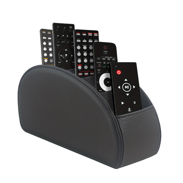 Leather Storage Organization Universal Hotel TV Remote Control Holder