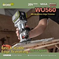 Recortadora de Bordes para Madera Inalámbrica WU560, Máquina de Tallado de Madera con Batería Sin Escobillas, Enrutador Eléctrico para Trabajar la Madera