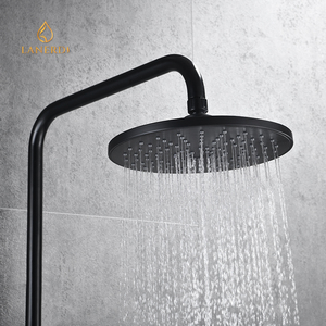 Juego <span class=keywords><strong>de</strong></span> grifos <span class=keywords><strong>de</strong></span> baño <span class=keywords><strong>de</strong></span> alta presión, conjunto <span class=keywords><strong>de</strong></span> ducha <span class=keywords><strong>de</strong></span> un solo Mango, chapado <span class=keywords><strong>en</strong></span> negro mate, agua caliente y fría, <span class=keywords><strong>Barcelona</strong></span>, Español - Product Image 4