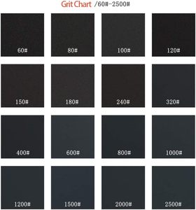 100 Hojas de Papel de <span class=keywords><strong>Lija</strong></span> de 9 x 11 Pulgadas, Hojas de Papel de <span class=keywords><strong>Lija</strong></span> Húmedo/Seco, Papel de <span class=keywords><strong>Lija</strong></span> de Carburo de Silicio para Metal, Madera, Automóviles - Product Image 2