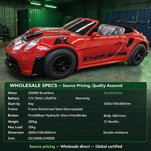 รถโกคาร์ทไฟฟ้าแบบพาณิชย์ ตัวถังกว้าง สำหรับดริฟท์ แข่งรถ 3000 วัตต์ โช้คอัพคอยล์โอเวอร์ ระบบกันสะเทือนแบบดับเบิ้ลวิชโบน ความเร็ว 80 กม./ชม. สำหรับใช้งานกลางแจ้ง - Product Image 3