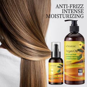 KORMESIC – Kit de Soins Capillaires Hydratants Multi-Actions à l'Huile d'Argan et Kératine, Marque Privée – Shampoing et Huile Capillaire Nourrissante Anti-Pelliculaire - Product Image 4