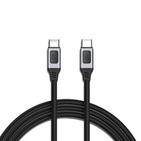 Fabricant 5A Courant Conversion Rapide Fil de Charge en Nylon PD 100W Type-C vers Type C Câble de Données Mâle pour Téléphone Portable