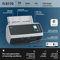 Scanner de documents couleur recto-verso haute vitesse professionnel fi-8170