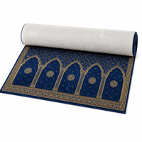 Tapis de mosquée jacquard fabriqué à la machine, design Mihrab personnalisé, en nylon, pour projet de centre islamique