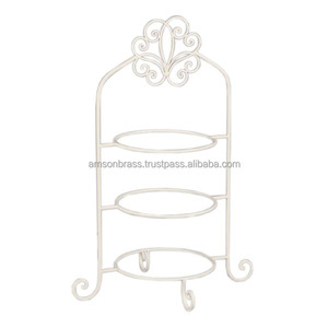 Support à gâteau de mariage à 3 niveaux Plateau décoratif Support à gâteau de mariage Support en métal décoratif pour table de restaurant - Product Image 1
