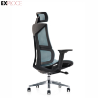 Foshan fabricant de meubles de bureau ergonomiques et pivotants chaise en maille à dossier haut pour directeur