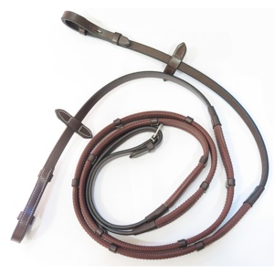 Riendas de agarre de goma duraderas para caballos ecuestres, estribos de cuero de larga duración, brida de circunferencia deportiva occidental, accesorios estables - Product Image 4