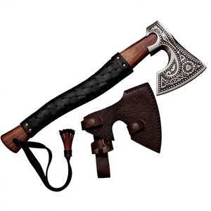 Premium Outdoor Handcrafted Head Camping <b>Axe</b> High Carbon Steel Head <b>Wooden</b> Handle Industrial Grade Carbon Steel <b>Axe</b> - Product Image 6