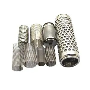 Cilindro de tubo de filtro de agua de malla metálica perforada de alta calidad