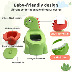 Siège d'Entraînement pour Bébé, Toilette Portable pour Enfants, Forme Animal en Plastique, Lapin - Product Image 3